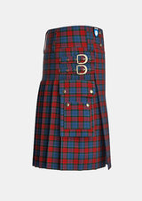 Utility_Patterson_John_tartan_2191_kilt_right_image_with_pleated_design_and_adjustable_buckles_for_men