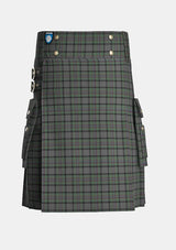 Utility_Patterson_Robert_Family_Tartan_14997_kilt_front_image_with_pleated_design_and_adjustable_buckles_for_men