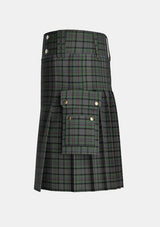 Utility_Patterson_Robert_Family_Tartan_14997_kilt_left_image_with_pleated_design_and_adjustable_buckles_for_men