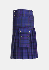 Utility_Payne_Tartan_2554_kilt_left_image_with_pleated_design_and_adjustable_buckles_for_men