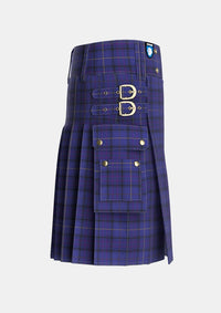 Utility_Payne_Tartan_2554_kilt_right_image_with_pleated_design_and_adjustable_buckles_for_men