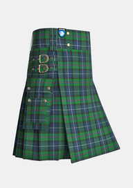 Utility_Peebles_Beltane_Centenary_Tartan_5403_kilt_side_image_with_pleated_design_and_adjustable_buckles_for_men