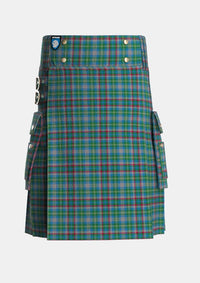 Utility_Penman_Tartan_166_kilt_front_image_with_pleated_design_and_adjustable_buckles_for_men