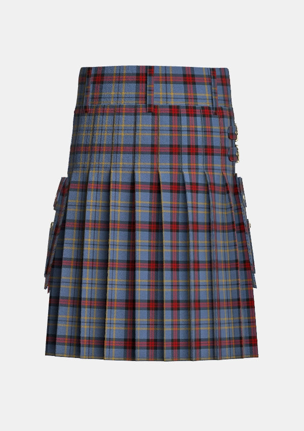 Utility_Perkins_Tartan_11211_kilt_back_image_with_pleated_design_and_adjustable_buckles_for_men