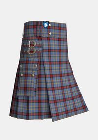 Utility_Perkins_Tartan_11211_kilt_side_image_with_pleated_design_and_adjustable_buckles_for_men