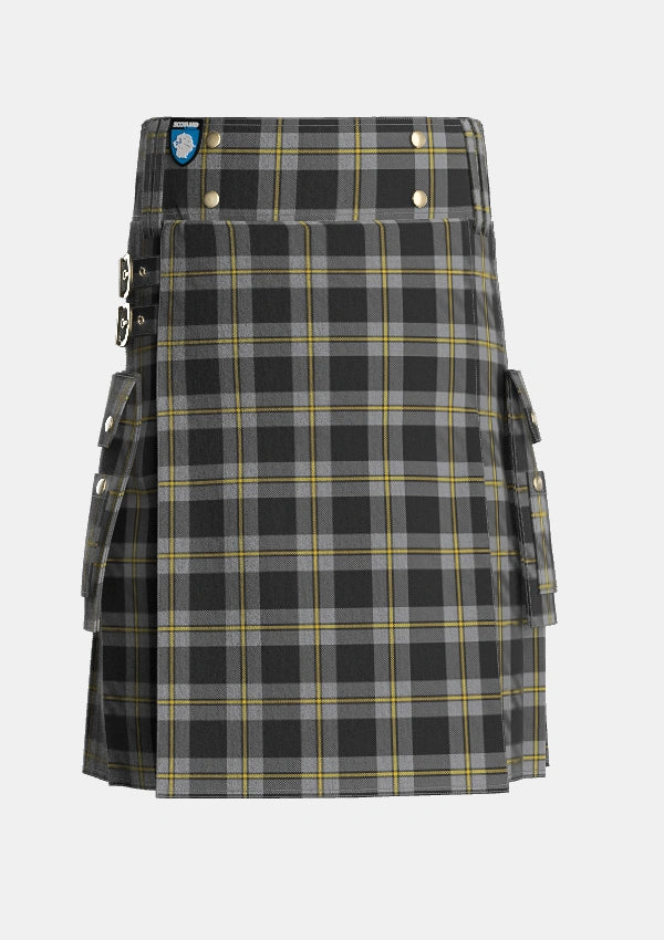 Utility_Perry_Ancient_Personal_Tartan_1213_kilt_front_image_with_pleated_design_and_adjustable_buckles_for_men