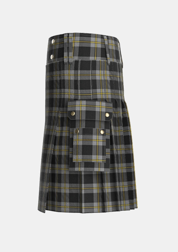 Utility_Perry_Ancient_Personal_Tartan_1213_kilt_left_image_with_pleated_design_and_adjustable_buckles_for_men
