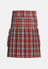 Utility_Perry_Arisaid_Personal_Tartan_1304_kilt_back_image_with_pleated_design_and_adjustable_buckles_for_men