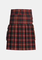 Utility_Perry_Dress_Personal_Tartan_1214_kilt_back_image_with_pleated_design_and_adjustable_buckles_for_men