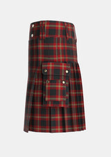 Utility_Perry_Dress_Personal_Tartan_1214_kilt_left_image_with_pleated_design_and_adjustable_buckles_for_men