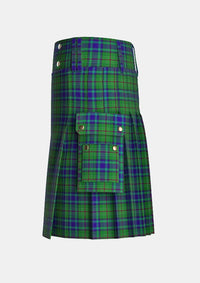 Utility_Peter_Pan_Tartan_5505_kilt_left_image_with_pleated_design_and_adjustable_buckles_for_men