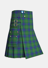 Utility_Peter_Pan_Tartan_5505_kilt_side_image_with_pleated_design_and_adjustable_buckles_for_men