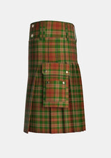 Utility_Pierce_Tartan_4150_kilt_left_image_with_pleated_design_and_adjustable_buckles_for_men