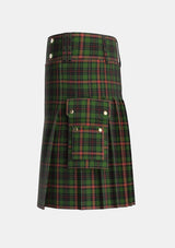 Utility_Pilette_of_Kinnear_Personal_Tartan_5504_kilt_left_image_with_pleated_design_and_adjustable_buckles_for_men