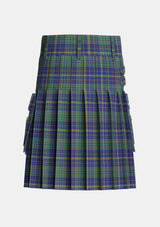 Utility_Platt_Tartan_749_kilt_back_image_with_pleated_design_and_adjustable_buckles_for_men