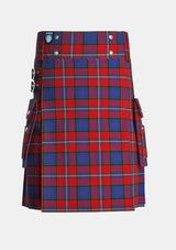 Utility_Porsche_Bank_Austria_Tartan_11597_kilt_front_image_with_pleated_design_and_adjustable_buckles_for_men