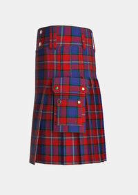 Utility_Porsche_Bank_Austria_Tartan_11597_kilt_left_image_with_pleated_design_and_adjustable_buckles_for_men