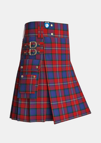 Utility_Porsche_Bank_Austria_Tartan_11597_kilt_side_image_with_pleated_design_and_adjustable_buckles_for_men