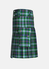 Utility_Porteous_Tartan_1264_kilt_left_image_with_pleated_design_and_adjustable_buckles_for_men