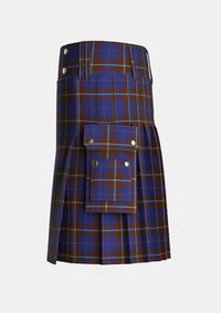 Utility_Potts_Tartan_4538_kilt_left_image_with_pleated_design_and_adjustable_buckles_for_men