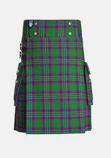 Utility_Powell_Tartan_11787_kilt_front_image_with_pleated_design_and_adjustable_buckles_for_men