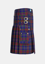 Utility_Prentice_M_Tartan_14047_kilt_right_image_with_pleated_design_and_adjustable_buckles_for_men