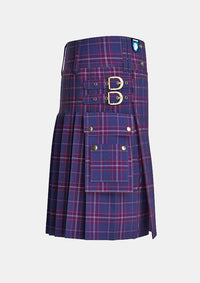 Utility_Pride_of_Fife_Tartan_3123_kilt_right_image_with_pleated_design_and_adjustable_buckles_for_men