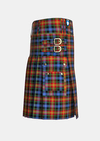 Utility_Pride_of_LGBT_Tartan_11871_kilt_right_image_with_pleated_design_and_adjustable_buckles_for_men