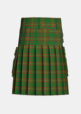Utility_Prince_David_Tartan_826_kilt_back_image_with_pleated_design_and_adjustable_buckles_for_men