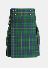 Utility_Princess_Beatrice_Hunting_Tartan_545_kilt_front_image_with_pleated_design_and_adjustable_buckles_for_men