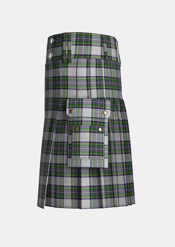 Utility_Pritchard_Tartan_4172_kilt_left_image_with_pleated_design_and_adjustable_buckles_for_men