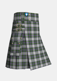 Utility_Pritchard_Tartan_4172_kilt_side_image_with_pleated_design_and_adjustable_buckles_for_men