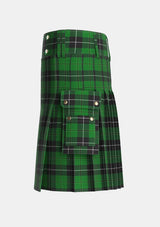 Utility_Raeside_Tartan_6633_kilt_left_image_with_pleated_design_and_adjustable_buckles_for_men