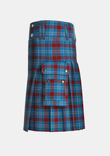 Utility_Rafferty_Tartan_6749_kilt_left_image_with_pleated_design_and_adjustable_buckles_for_men