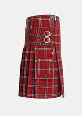 Utility_Ramsay_Angus_Mearns_Tartan_1413_kilt_right_image_with_pleated_design_and_adjustable_buckles_for_men