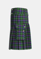 Utility_Rankin_Dalgleish_2_Tartan_3152_kilt_left_image_with_pleated_design_and_adjustable_buckles_for_men