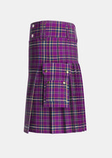 Utility_Regan_ORiagain_Tartan_4020_kilt_left_image_with_pleated_design_and_adjustable_buckles_for_men