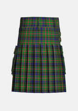 Utility_Reid_tartan_2066_kilt_back_image_with_pleated_design_and_adjustable_buckles_for_men
