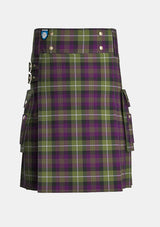 Utility_Rennie_Tartan_716_kilt_front_image_with_pleated_design_and_adjustable_buckles_for_men