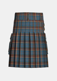 Utility_Renton_Tartan_7192_kilt_back_image_with_pleated_design_and_adjustable_buckles_for_men