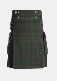 Utility_Renwick_2_Tartan_787_kilt_front_image_with_pleated_design_and_adjustable_buckles_for_men