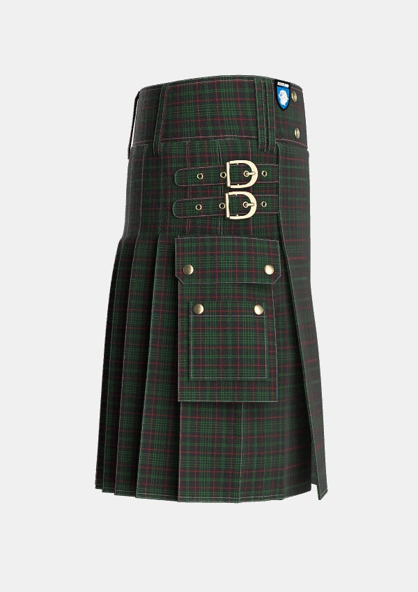 Utility_Renwick_2_Tartan_787_kilt_right_image_with_pleated_design_and_adjustable_buckles_for_men