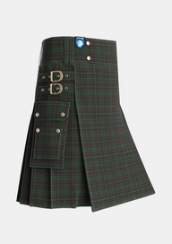 Utility_Renwick_2_Tartan_787_kilt_side_image_with_pleated_design_and_adjustable_buckles_for_men