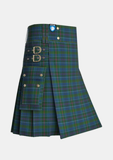 Utility_Richard_of_Wales_Tartan_5761_kilt_side_image_with_pleated_design_and_adjustable_buckles_for_men