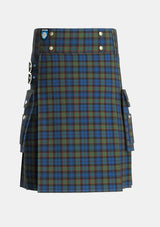 Utility_Riddoch_Tartan_3316_kilt_front_image_with_pleated_design_and_adjustable_buckles_for_men