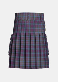Utility_Riley_s_Theme_Tartan_10657_kilt_back_image_with_pleated_design_and_adjustable_buckles_for_men