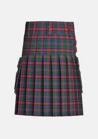 Utility_Ritchie_Tartan_5412_kilt_back_image_with_pleated_design_and_adjustable_buckles_for_men