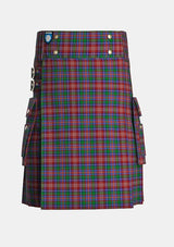 Utility_Ritchie_Tartan_5412_kilt_front_image_with_pleated_design_and_adjustable_buckles_for_men