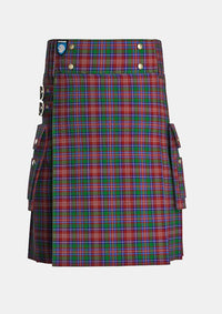 Utility_Ritchie_Tartan_5412_kilt_front_image_with_pleated_design_and_adjustable_buckles_for_men