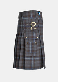 Utility_Rivers_of_Scotland_tartan_kilt_right_image_with_pleated_design_and_adjustable_buckles_for_men